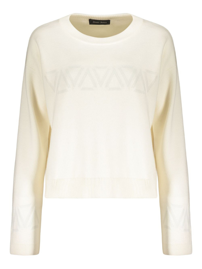 crew-neck cropped sweater 1