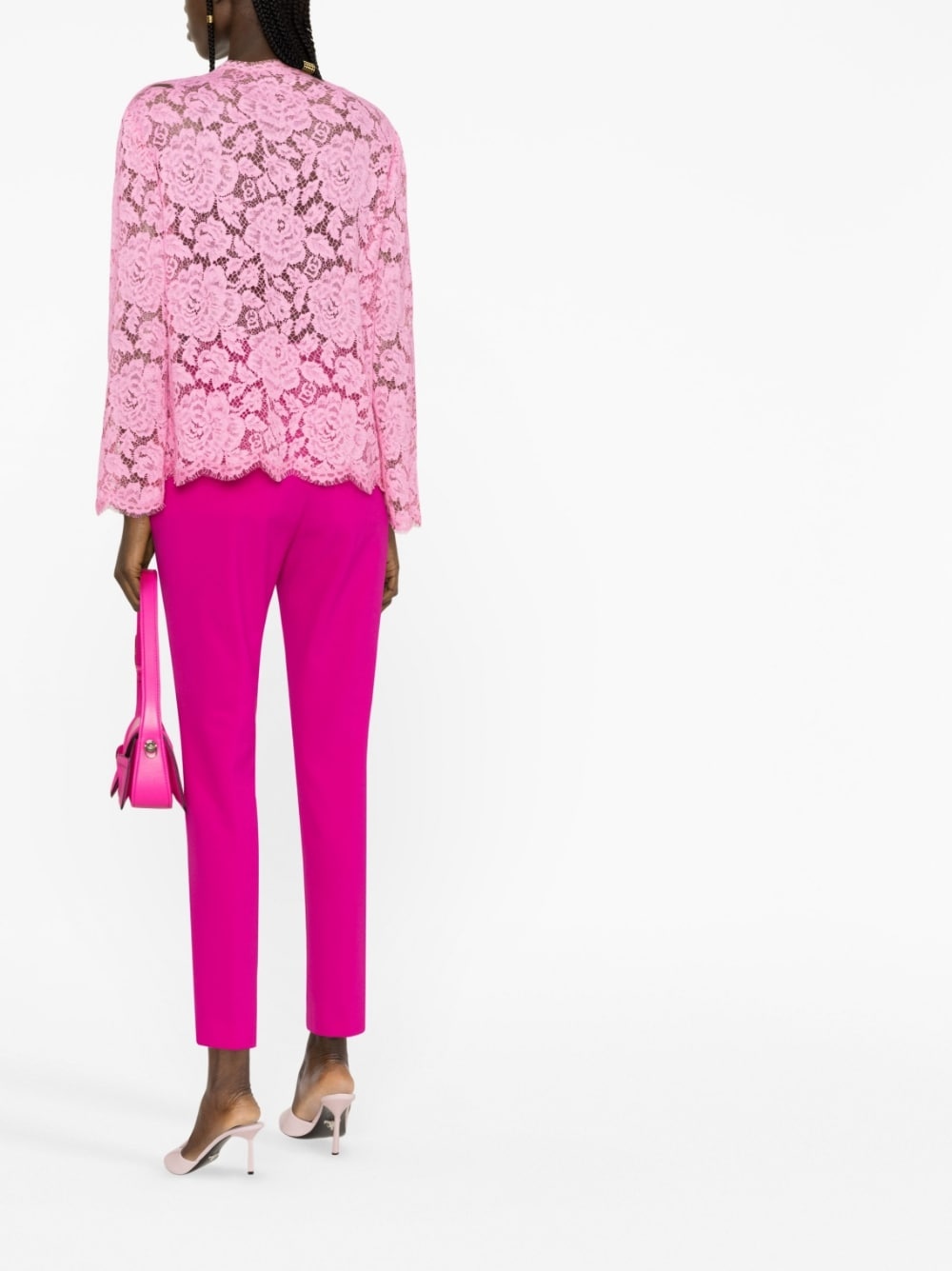 scalloped lace  jacket - 3