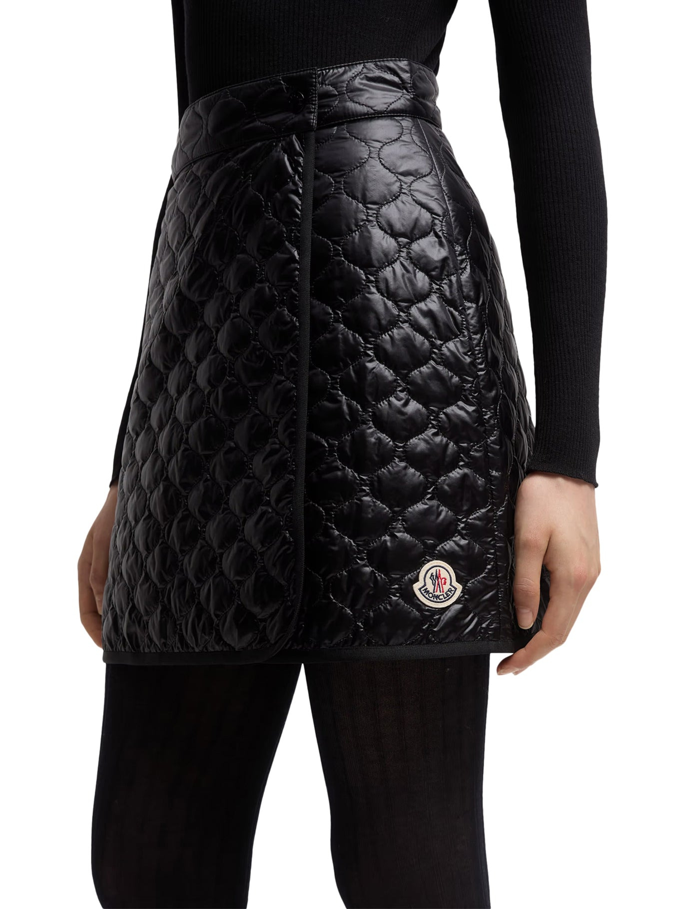 PADDED MINI SKIRT WITH CHECKED QUILTING - 5