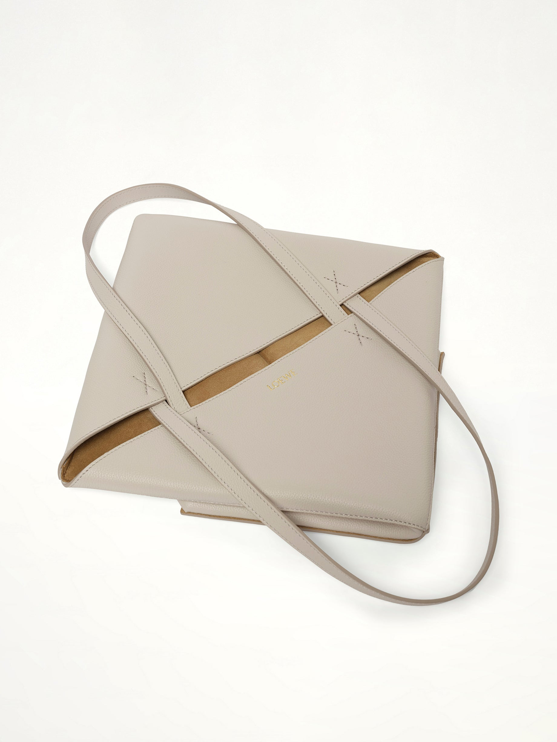 Puzzle Fold Tote Medium in Light Ghost - 4