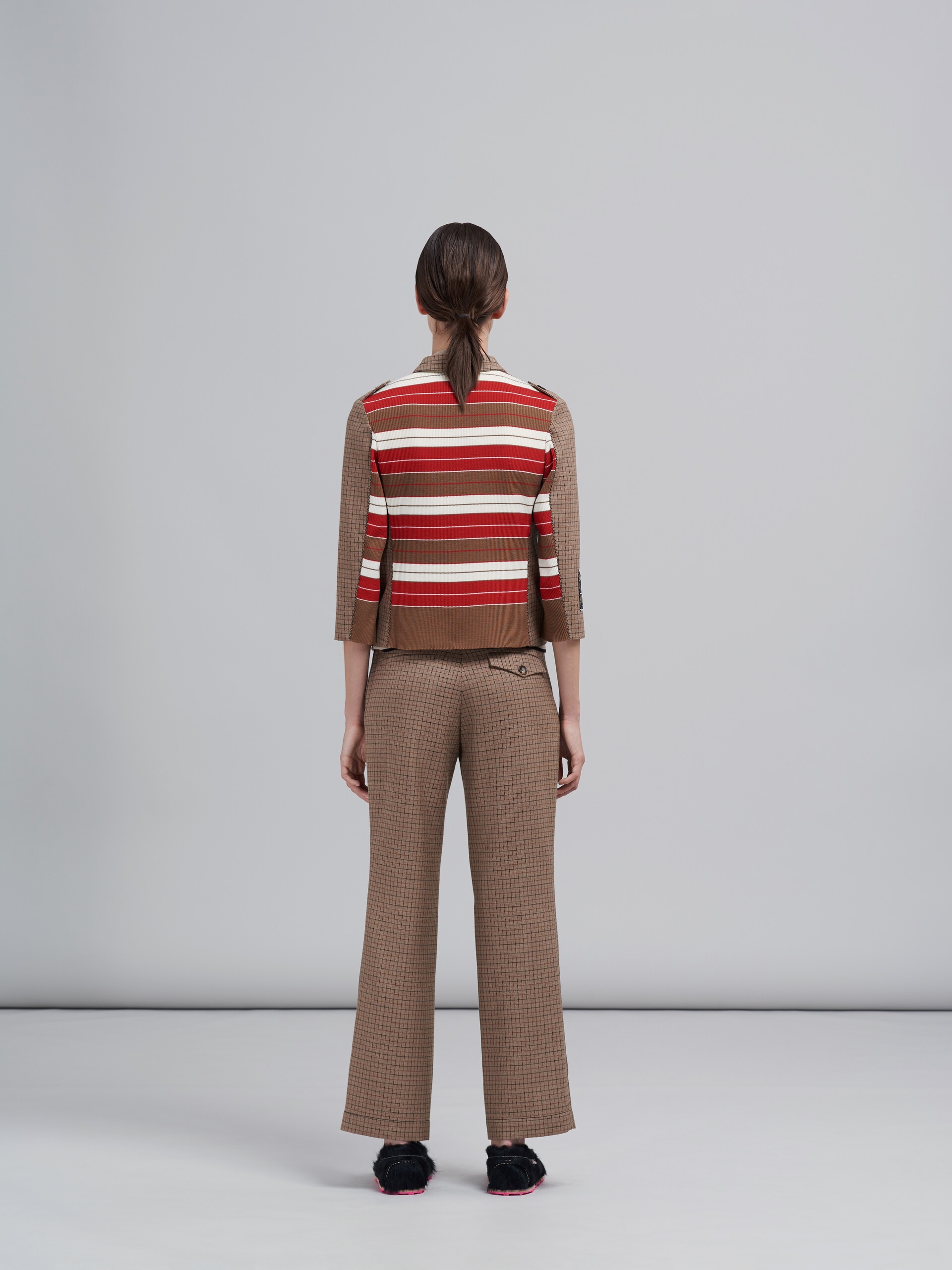 CHECK WOOL TROUSERS - 3