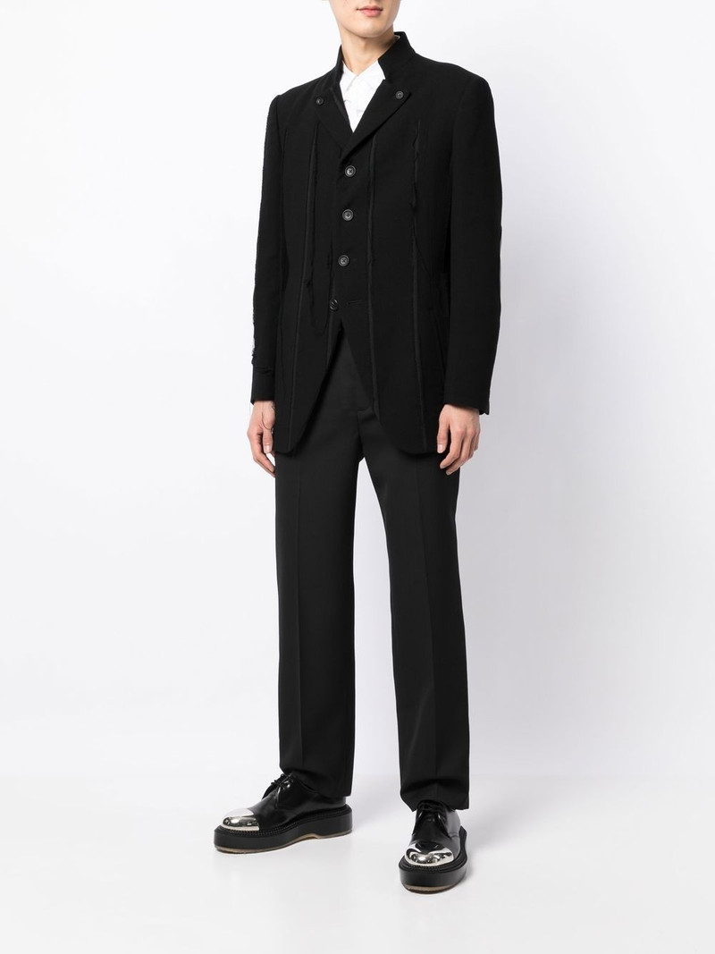 Yohji Yamamoto button-up long-sleeve blazer outlook