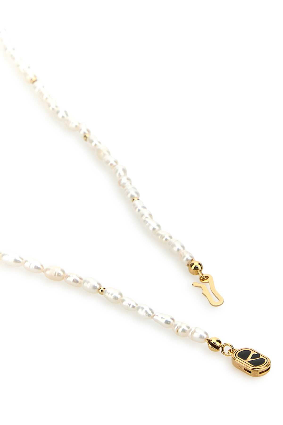 Valentino Garavani Women Pearls Ovalette Necklace - 3