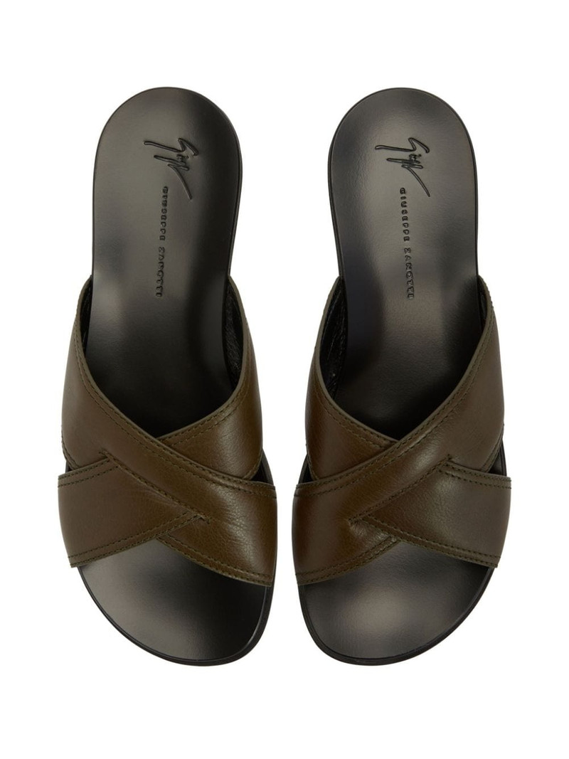 Flavio leather slip-on sandals 4