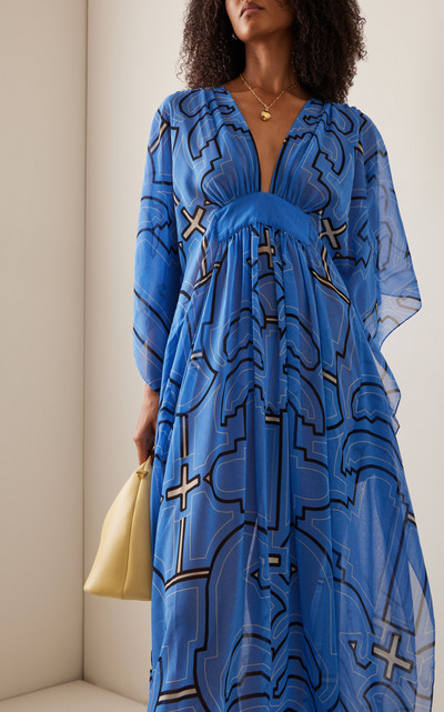 Johanna Ortiz Exclusive Secret Garden Voile Caftan print outlook