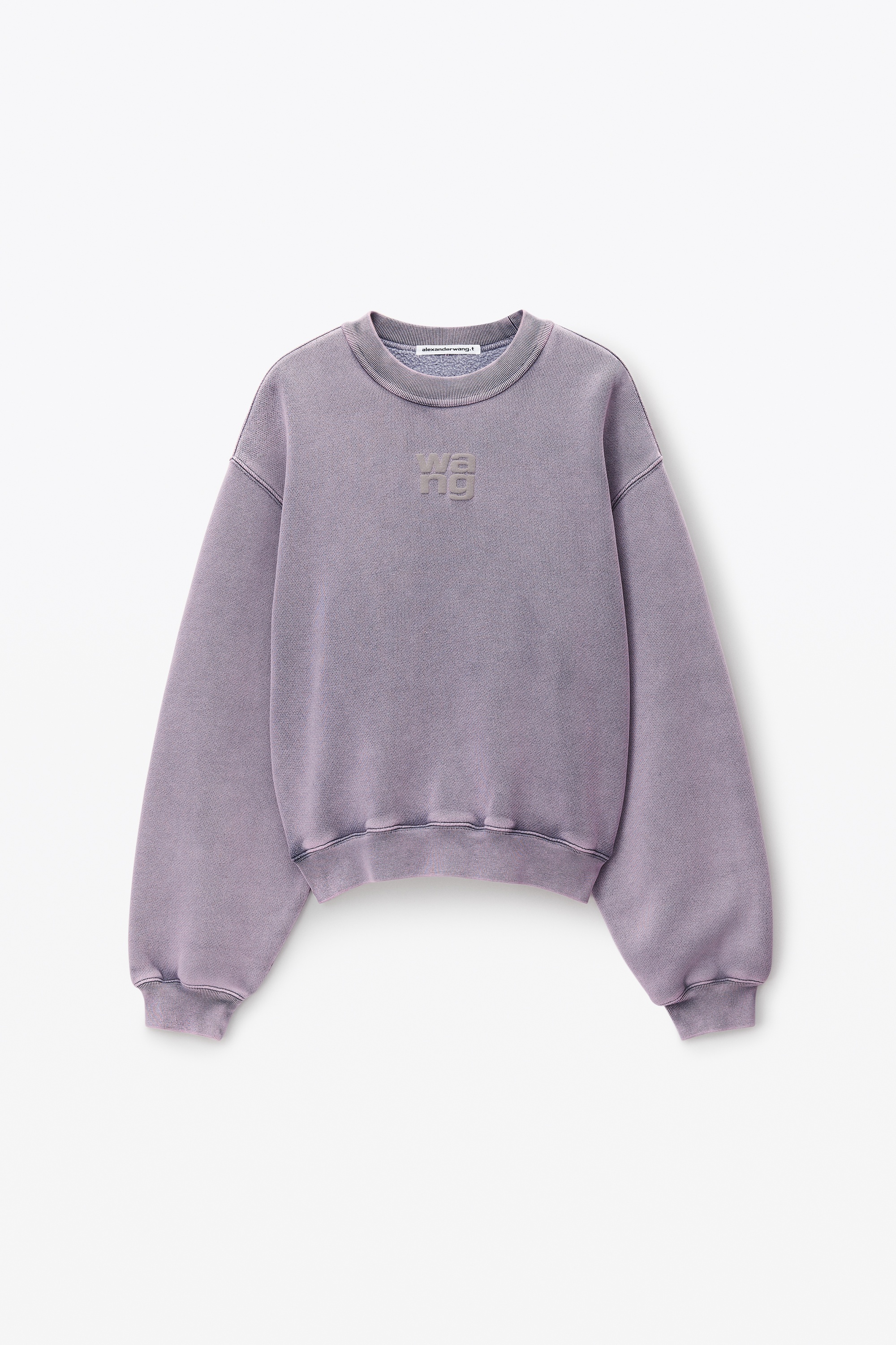 Logo Crewneck Sweatshirt in Structured Terry - 1