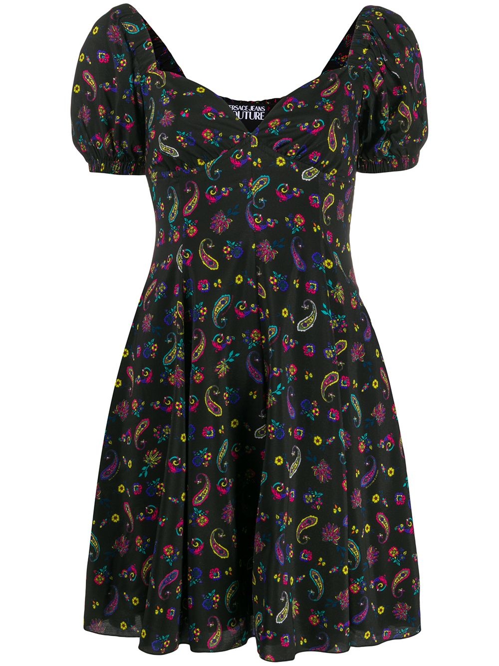 paisley print dress - 1