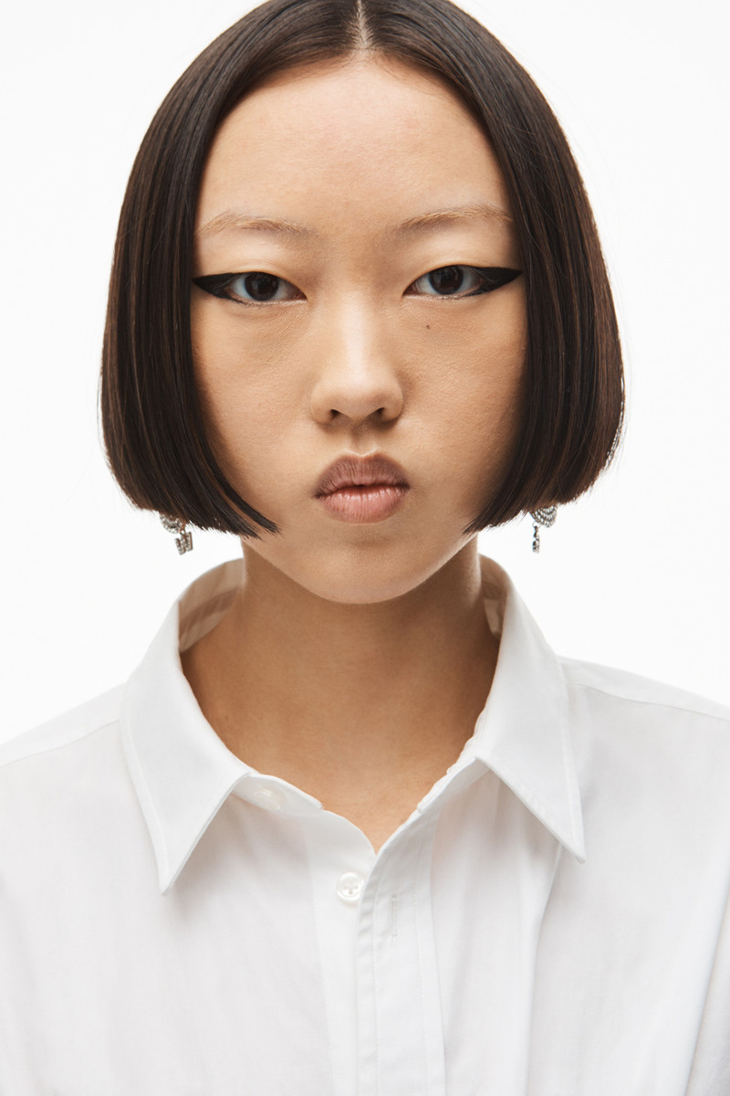 TWISTED PLACKET DRESS IN COMPACT COTTON 4