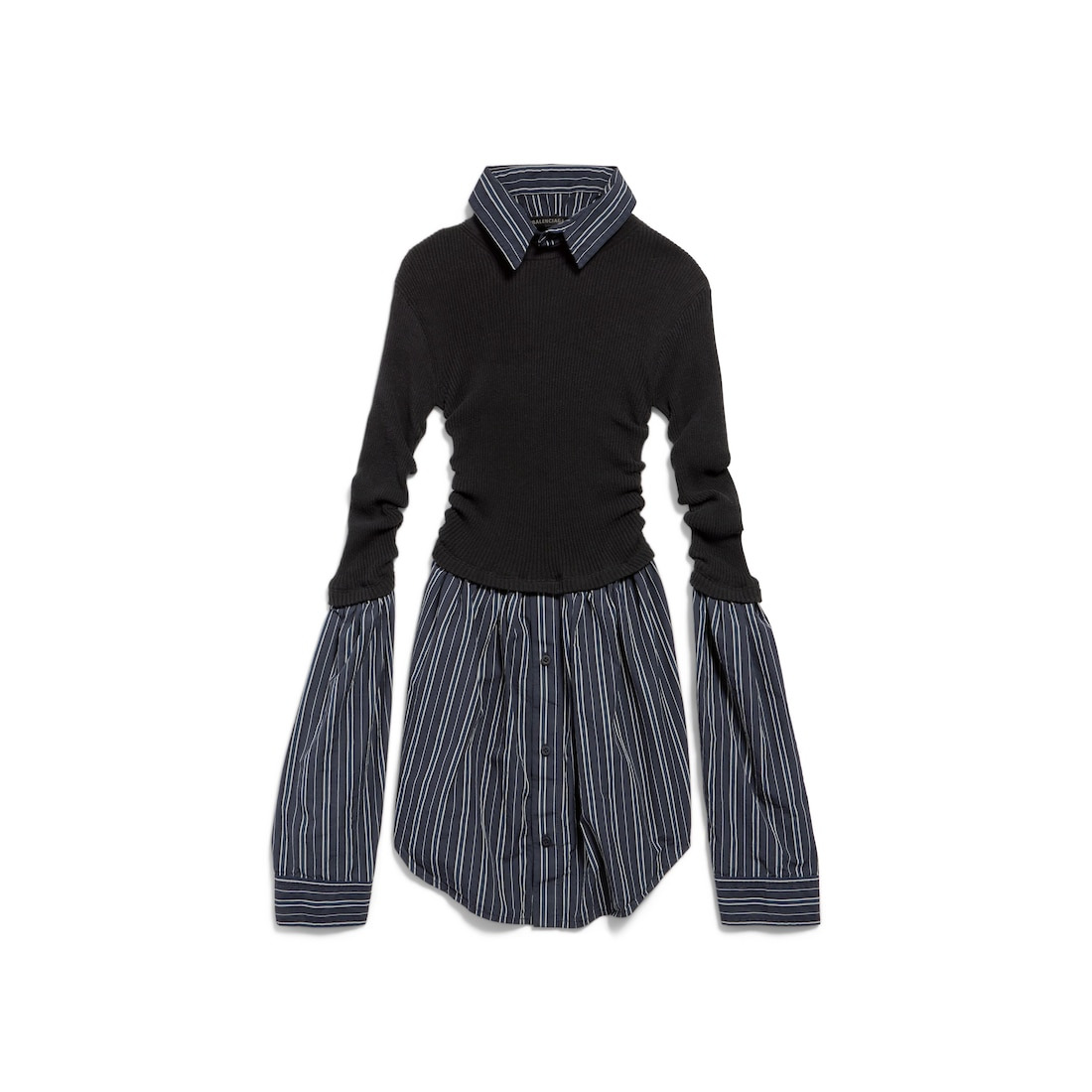 Women's Layered Sweater in Black - 1