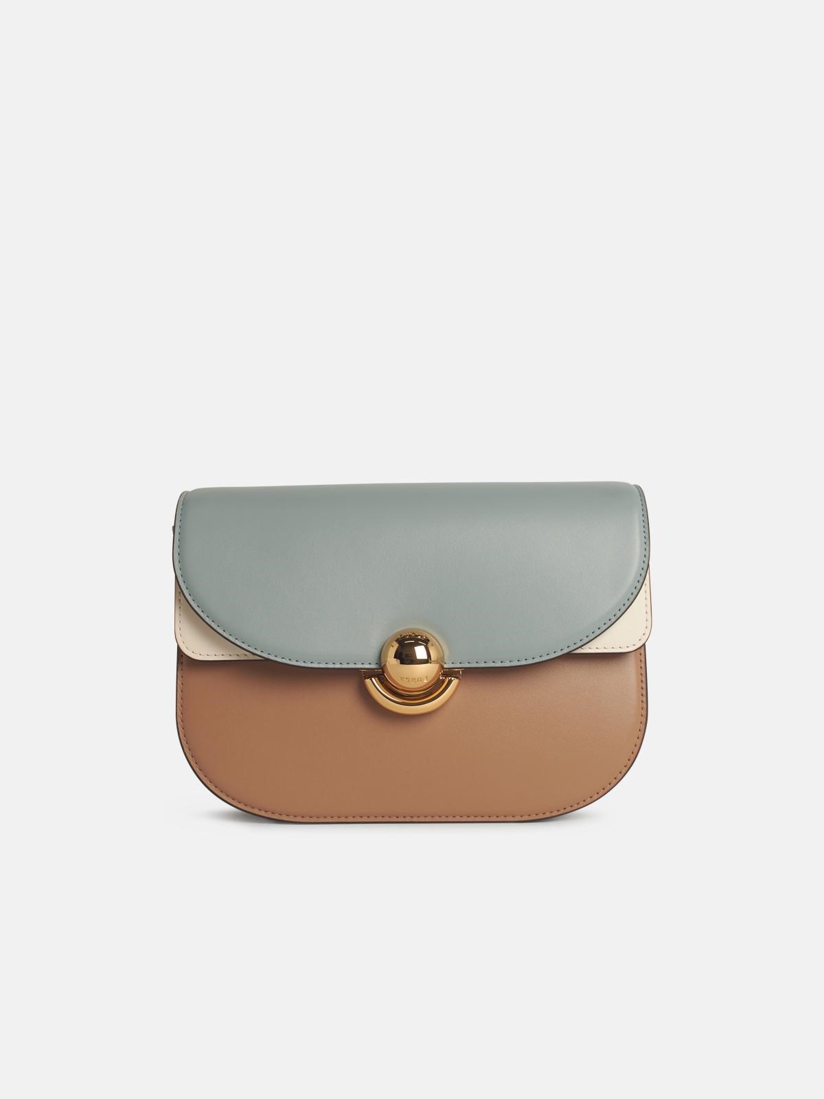 'SFERA' SMALL CROSSBODY BAG IN MULTICOLORED LEATHER - 1