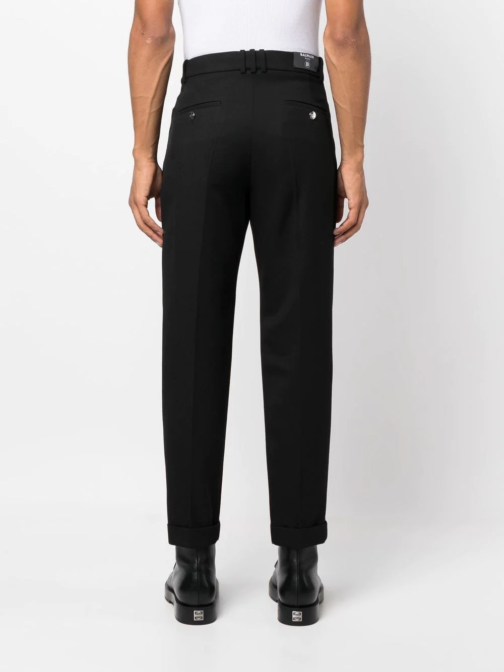 mid-rise cropped trousers - 7
