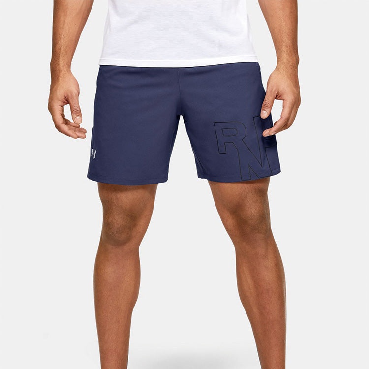 Under Armour Launch SW Branded 7 inch Shorts 'Blue' 1350153-497 - 3