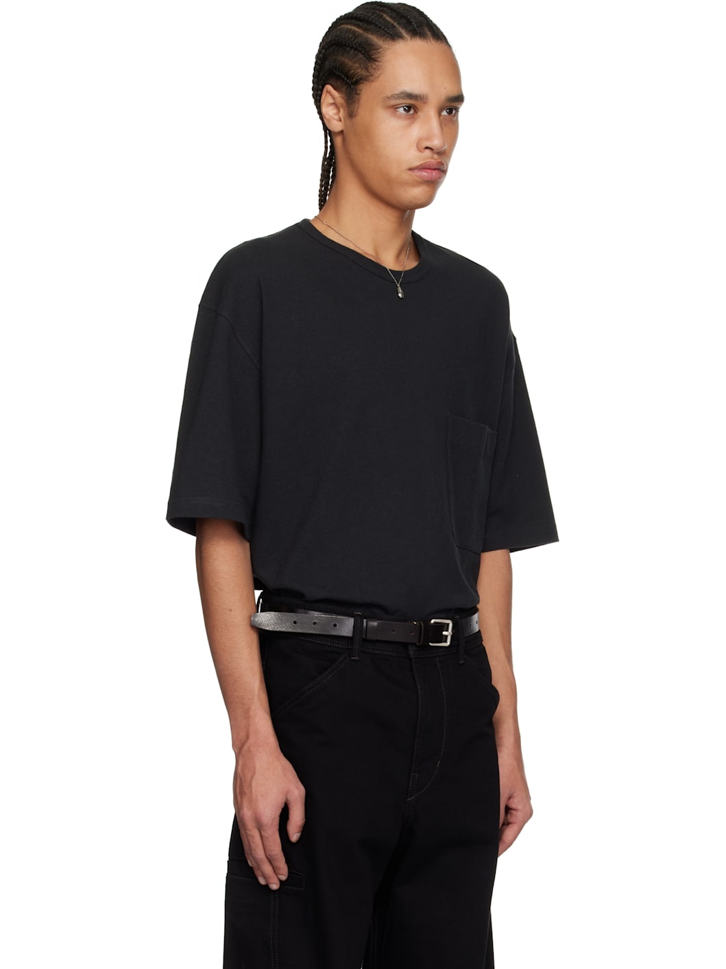 Black Boxy Short Sleeve T-shirt - 2
