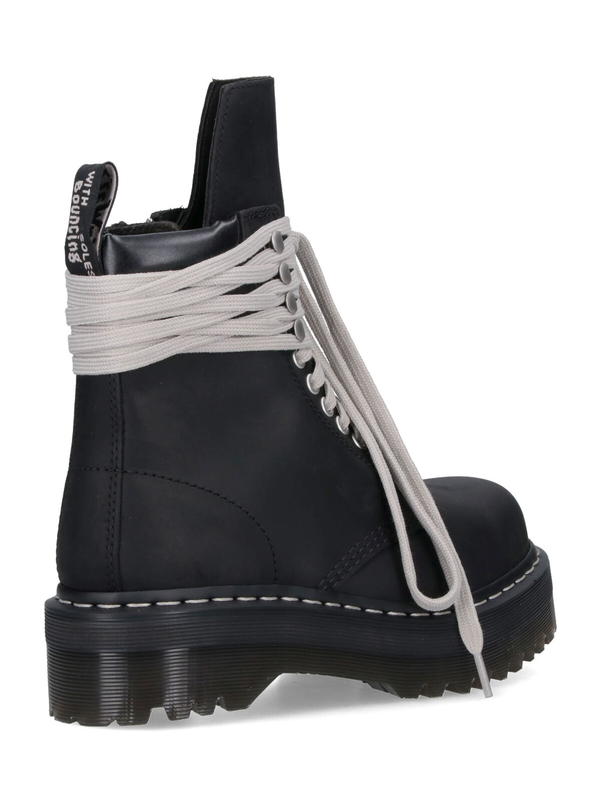 X DR.MARTENS 'QUAD SOLE STEEL TOE' BOOTS - 4