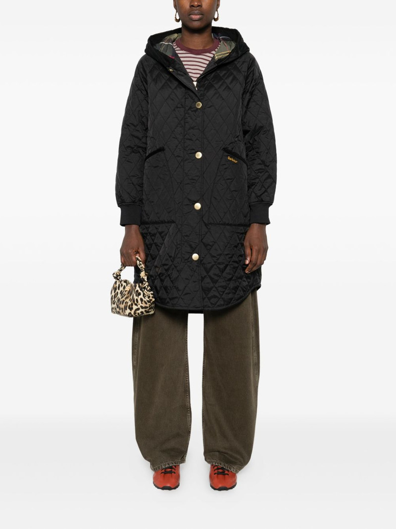 Barbour quilted hooded jacket outlook
