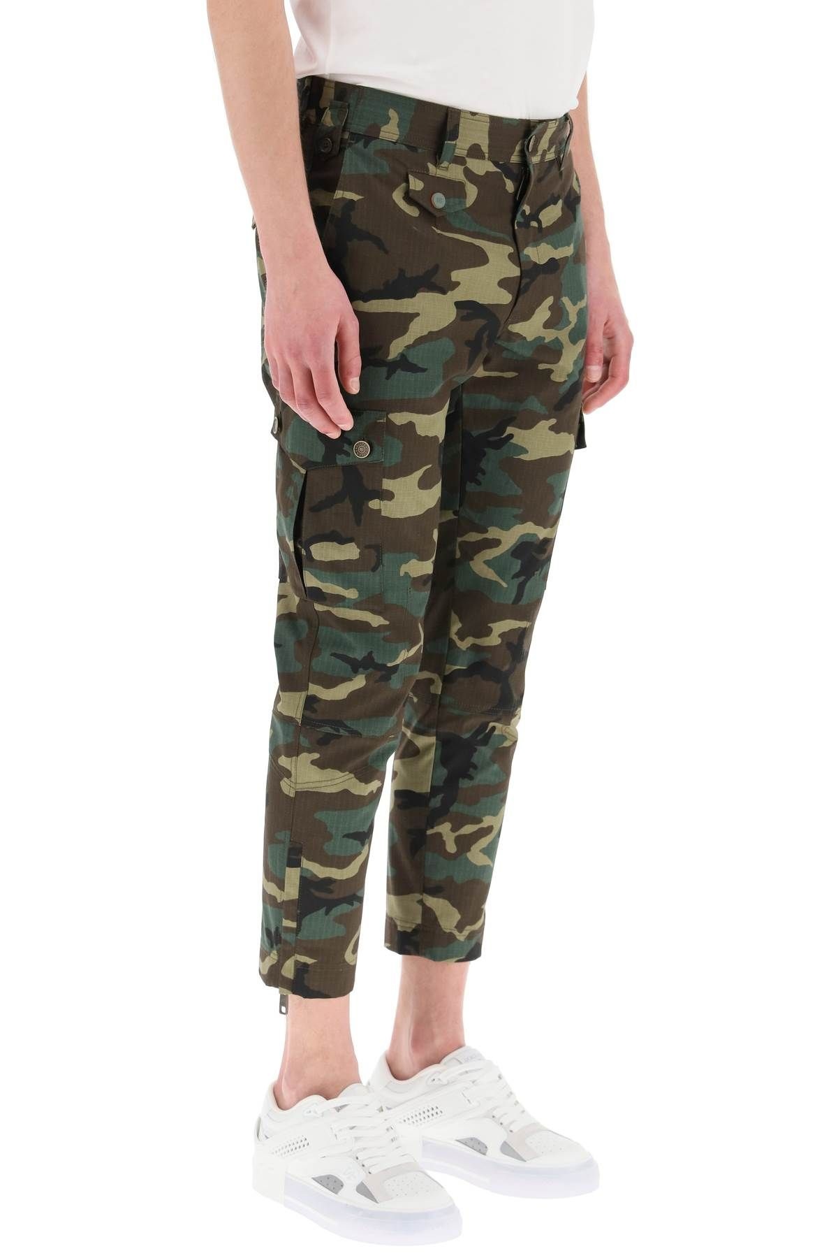 CAMOUFLAGE CARGO PANTS - 3