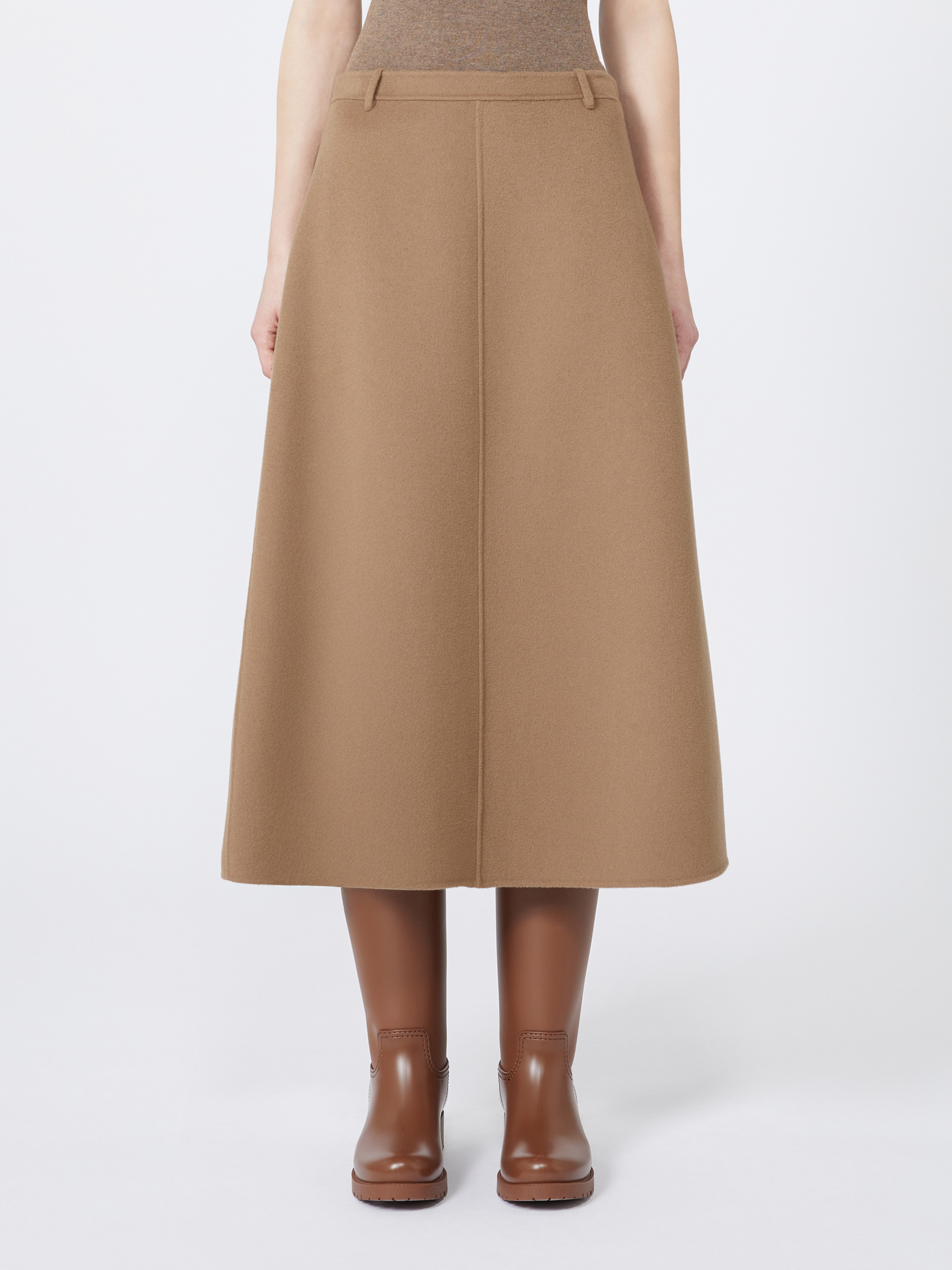 GLORIA Flared wool skirt - 3