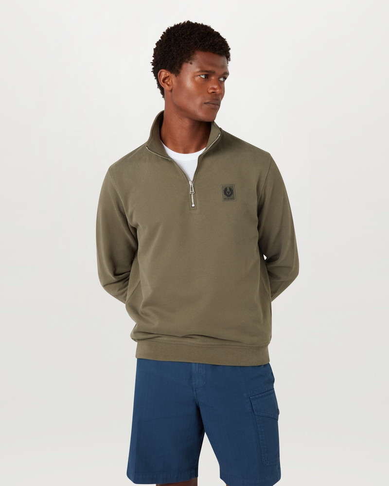 BELSTAFF QUARTER ZIP SWEATSHIRT 4