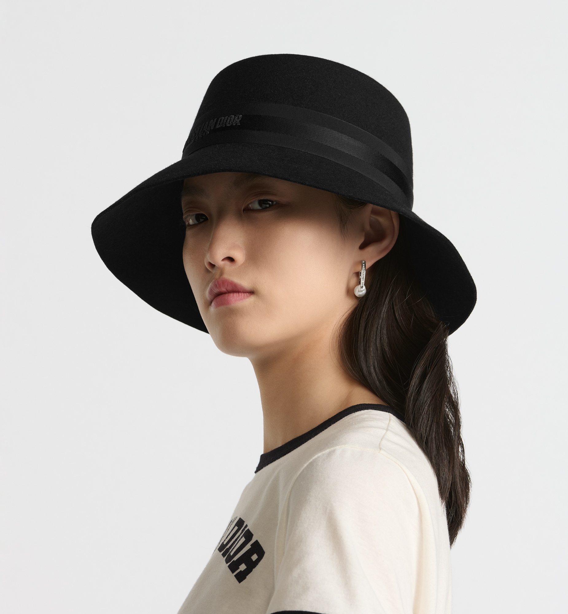 【大人気♪】DIOR D-Bobby Large Brim Hat ブラック Dior D-Bobby Large-Brim Hat | REVERSIBLE