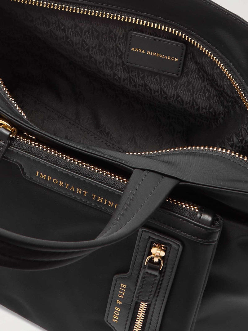 Leather-trimmed ECONYL® tote bag 5