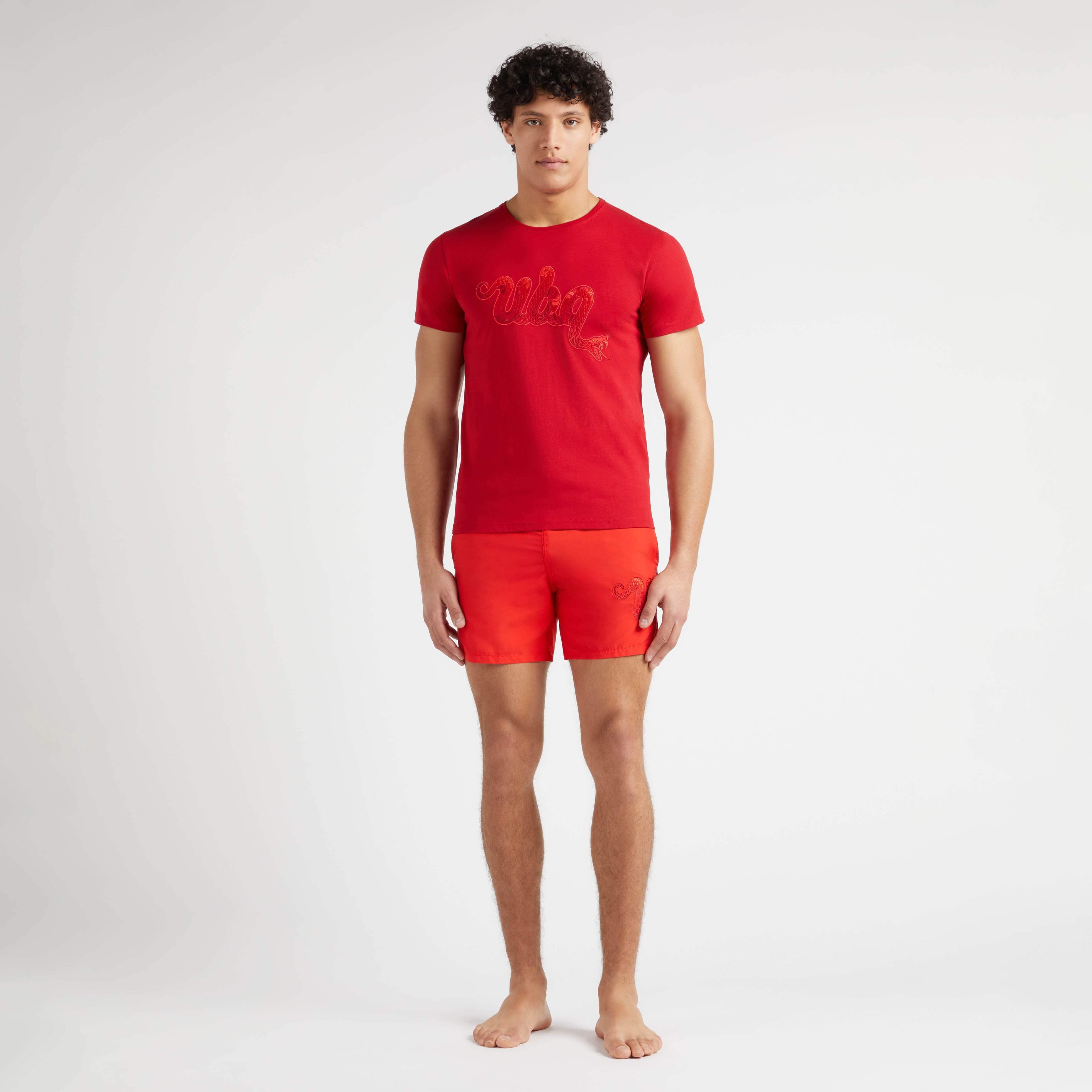 Men Organic Cotton T-shirt The Year Of The Snake - 3