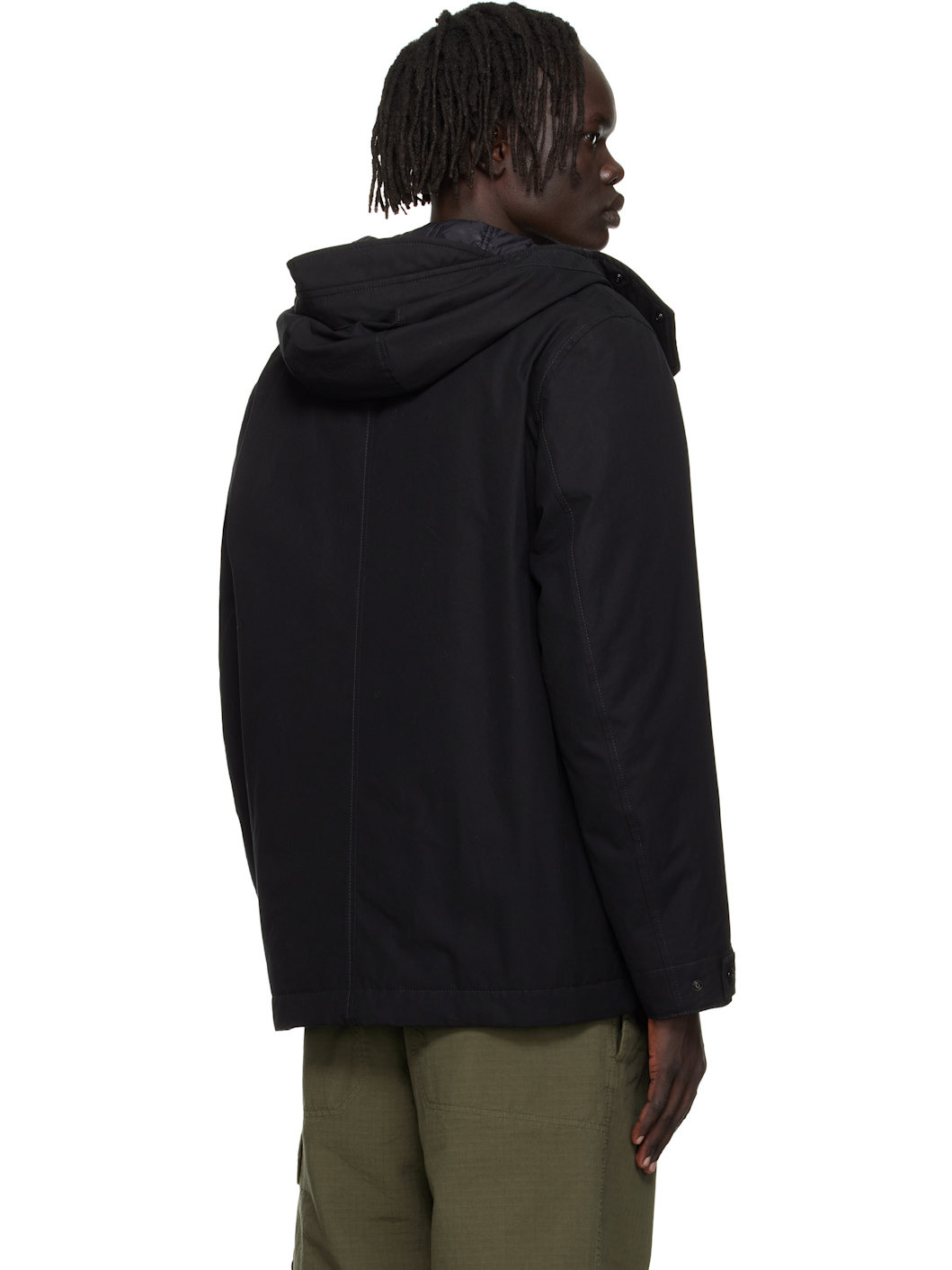 Black 4100105 Weatherproof Cotton Canvas Short Parka - 3
