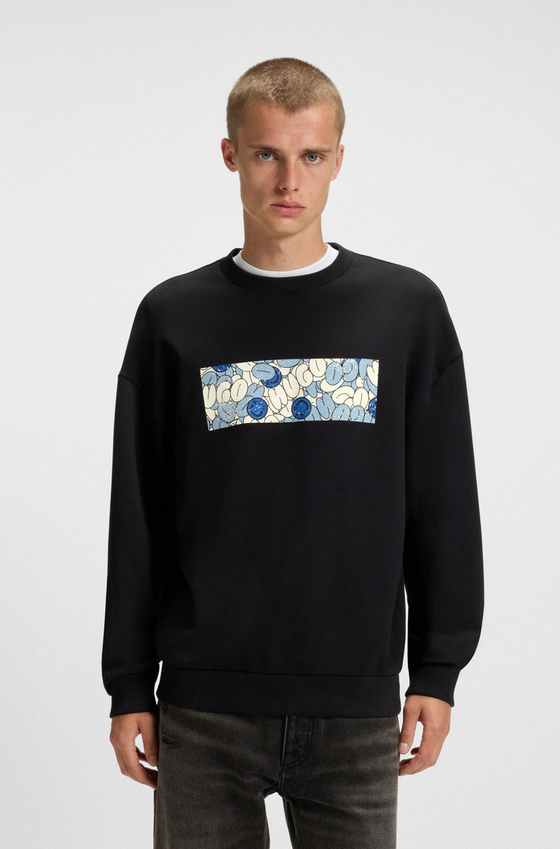 COTTON-TERRY SWEATSHIRT WITH LOGO ARTWORK PRINT 2