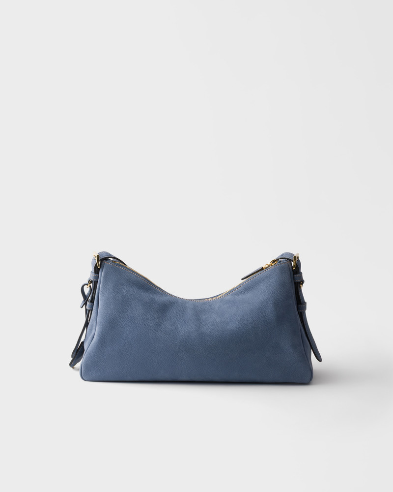 Prada Aimée large nubuck leather shoulder bag 4