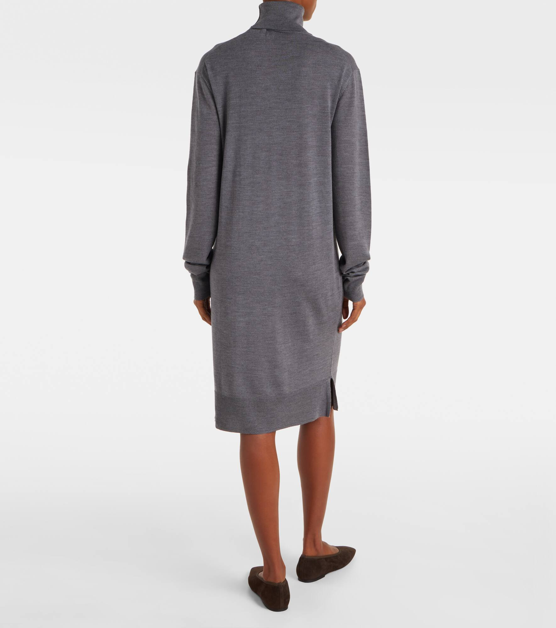 Wool and silk sweater dress - 3