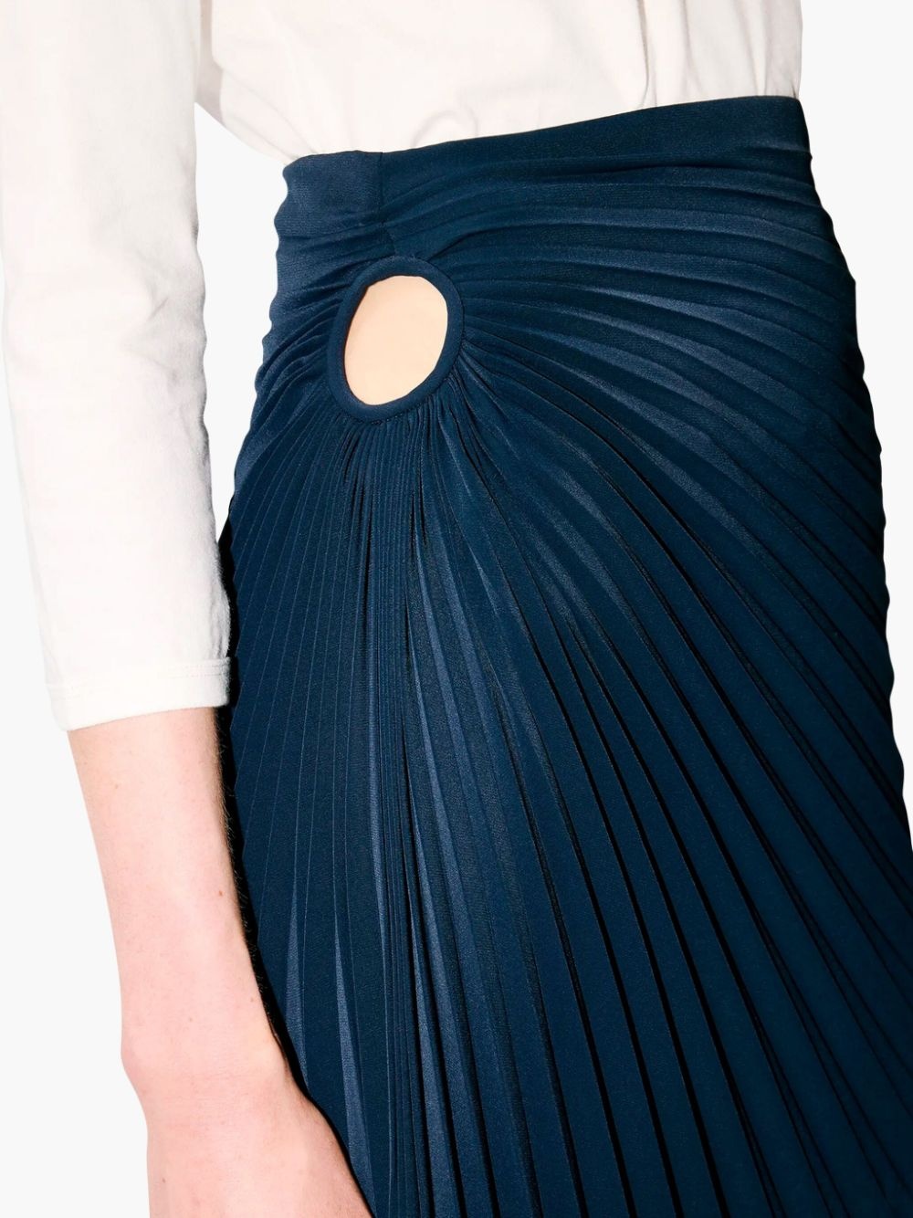sunray-pleated midi skirt - 4