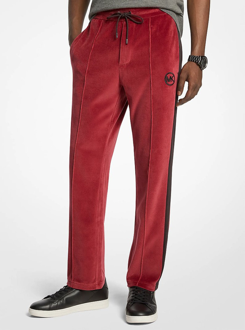 Stripe Velour Joggers 1