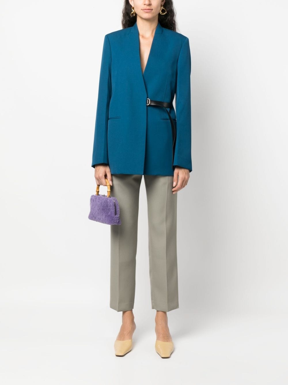 【関税込み】JIL SANDER TAILORED SINGLE-BREASTED BLAZER Jil Sander single-breasted Wool Blazer | Yellow | FARFETCH