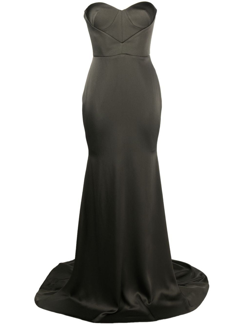 strapless floor-length gown 1
