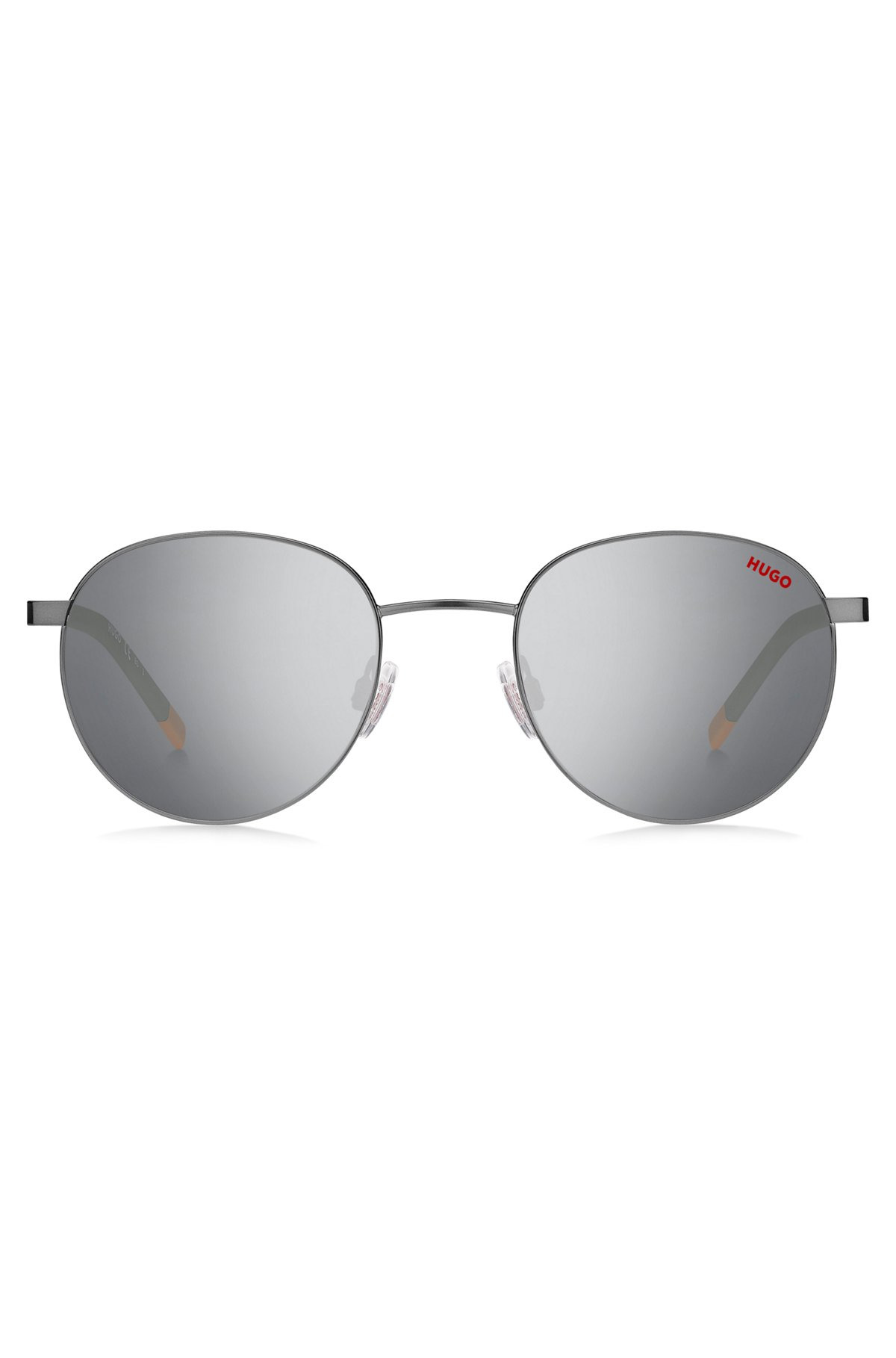ROUND SUNGLASSES WITH KHAKI-COLORED TEMPLES - 3