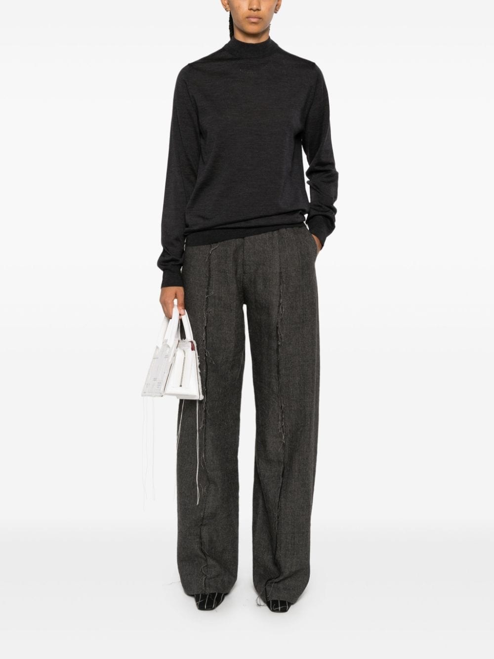 exposed seams trousers - 2