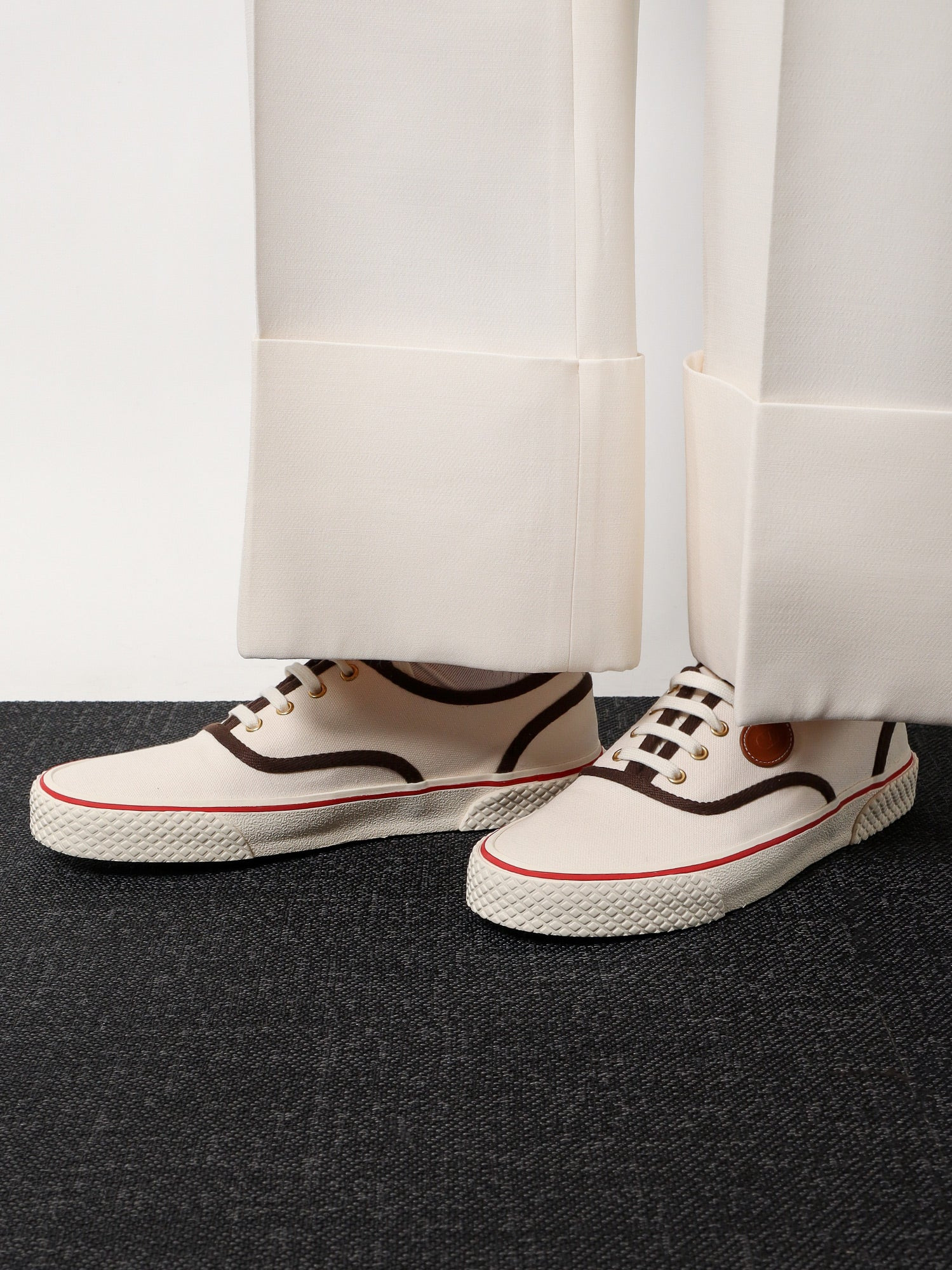 Valentino Garavani Nojoke Canvas Sneakers With Contrasting Profiles - 2