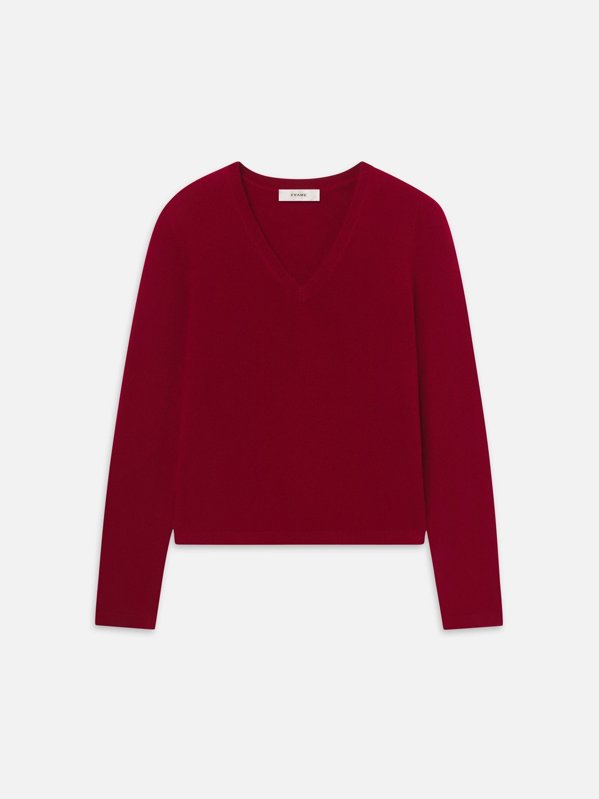 The Shrunken Cashmere V Neck - 1