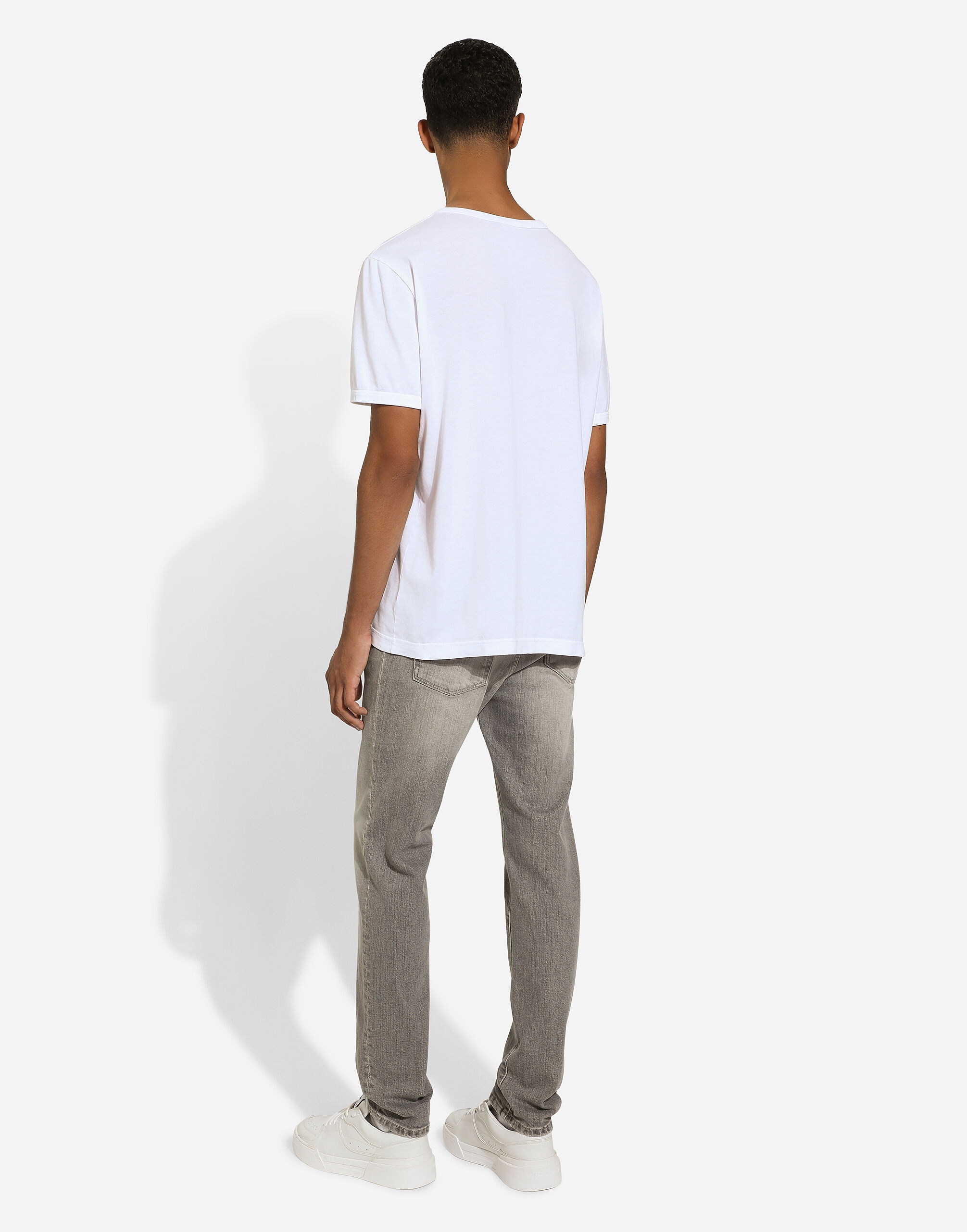 Slim-fit stretch gray denim jeans - 3