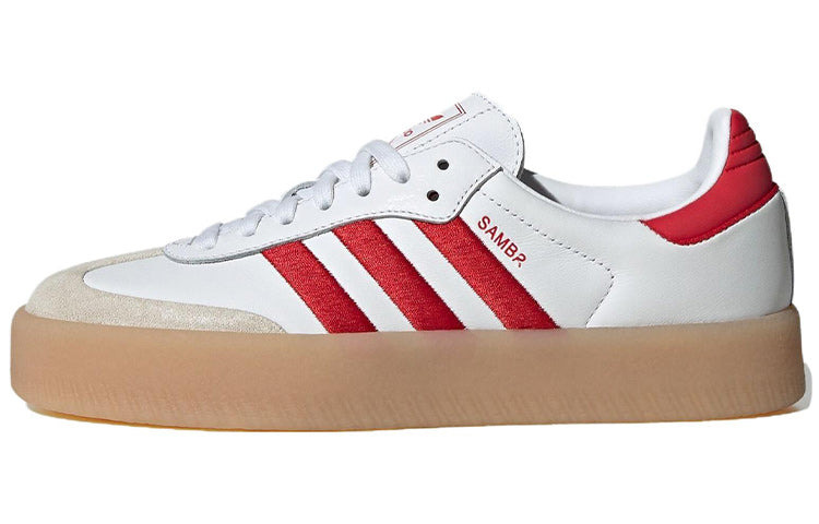 (WMNS) adidas Sambae 'White Better Scarlet Gum' ID0438 - 2