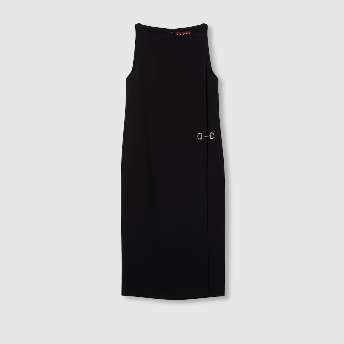 Heavy viscose sable Horsebit dress - 1