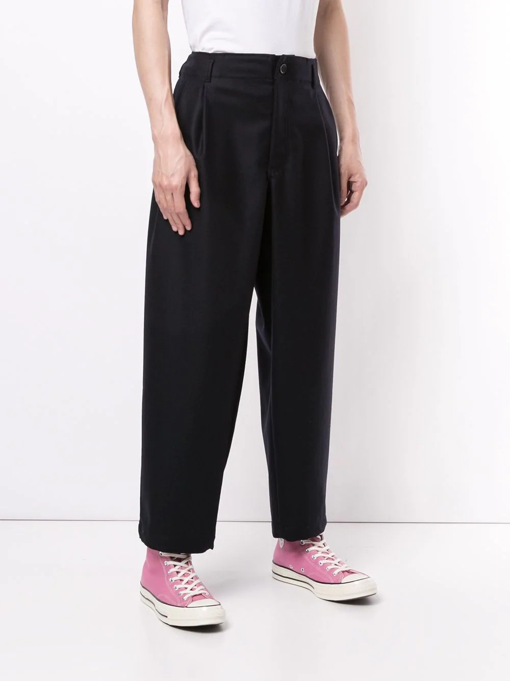 wide leg cropped trousers  - 3