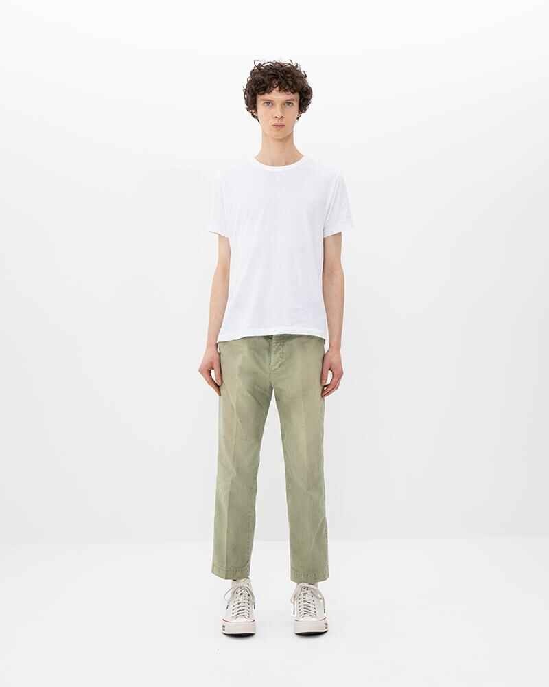 CHINO PANTS DMGD LT.GREEN - 3