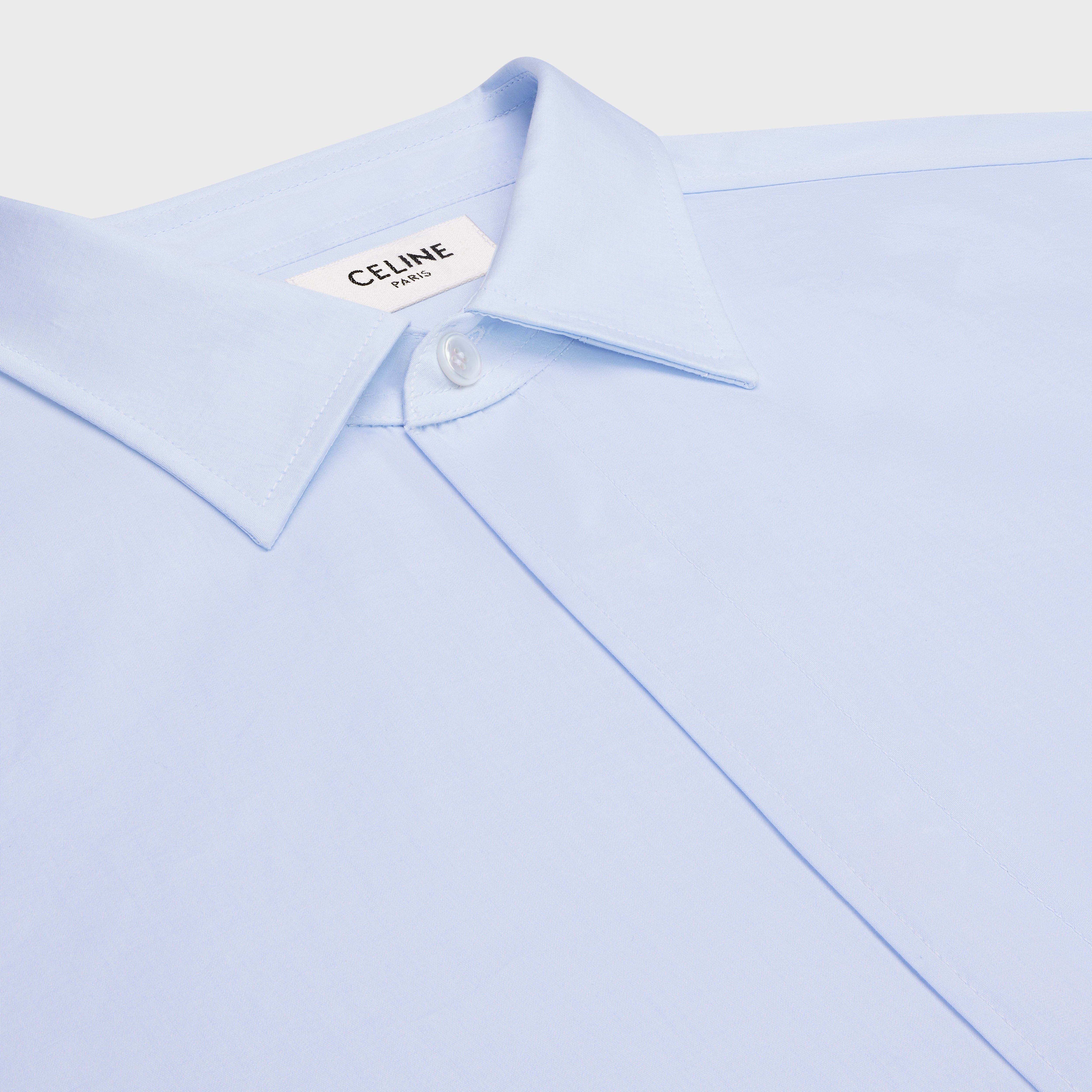 loose shirt in cotton poplin - 3