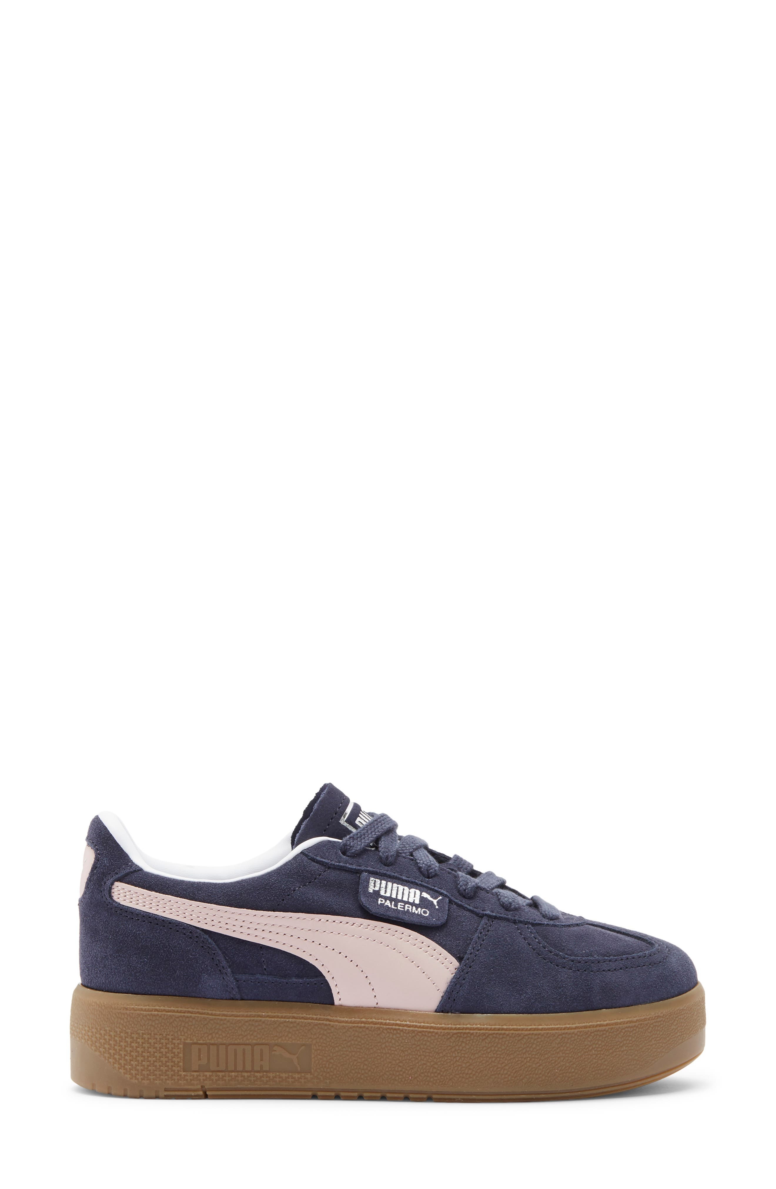 PUMA Palermo Elevata Platform Sneaker in New Navy/Mauve Mist at Nordstrom - 3