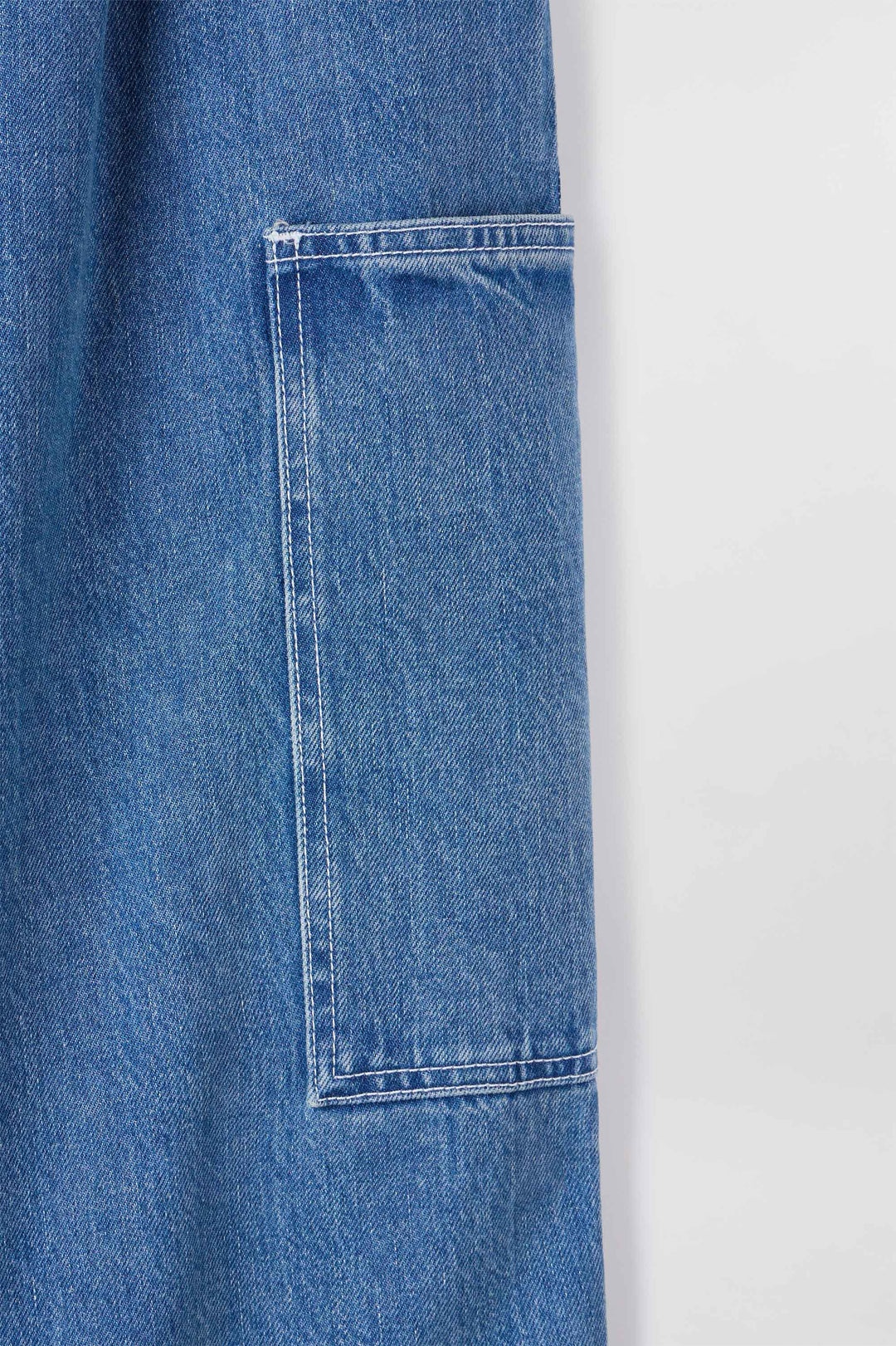 CARGO RICK PANTS / light washed denim - 2
