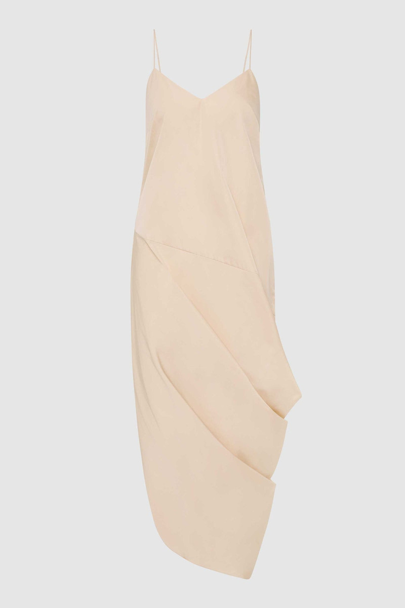 Paper Taffeta Drape Dress - Pink Salt 1