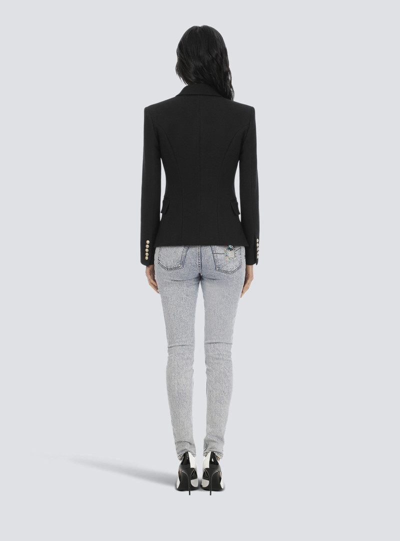 Cotton piqué double-buttoned jacket 4