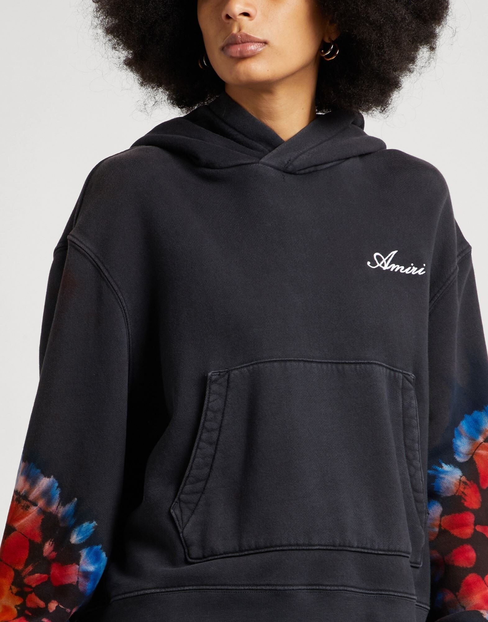 Black Women's Hooded Sweatshirt - 4