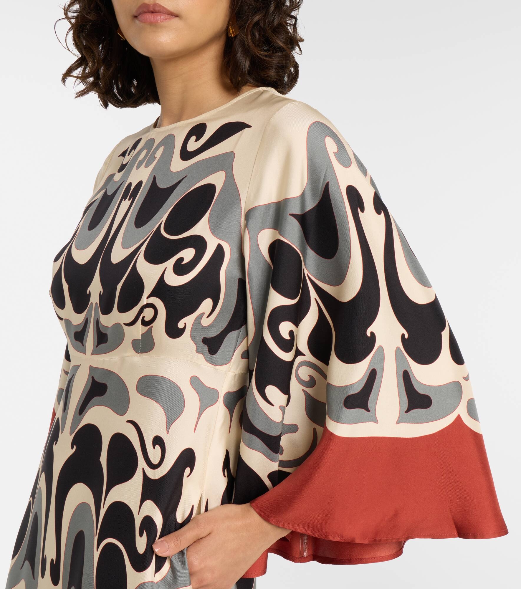 Phoenix Placée silk twill maxi dress - 4