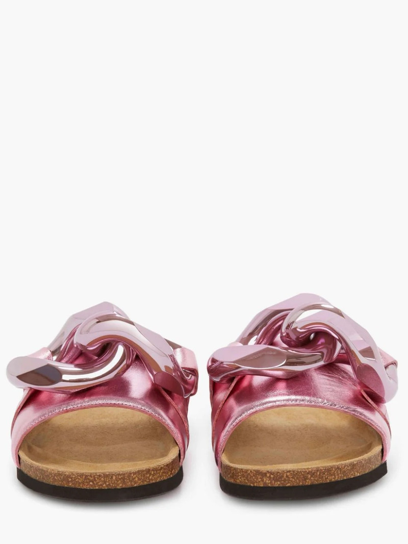 WOMEN'S CHAIN LOAFER SLIDES 4